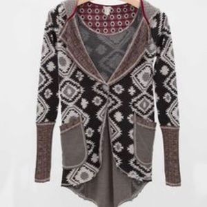 Gimmicks Bke Buckle Hooded Southwestern Cardigan L